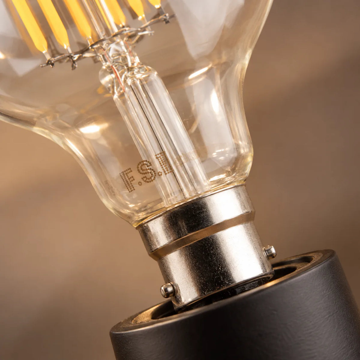 Ampoule LED Filament B22 Globe G125 6W Dimmable, Blanc Chaud 3000K, 650 lumens, Culot Baïonnette, Éclairage Salon et Restaurant