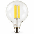 Ampoule LED Filament B22 Globe G125 6W Dimmable, Blanc Chaud 3000K, 650 lumens, Culot Baïonnette, Éclairage Salon et Restaurant
