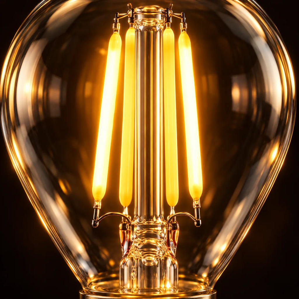 Ampoule LED Filament G45 E14 2W Dimmable, Blanc Très Chaud 2200K, 160 lumens, Verre Clair, Éclairage Salon et Suspension