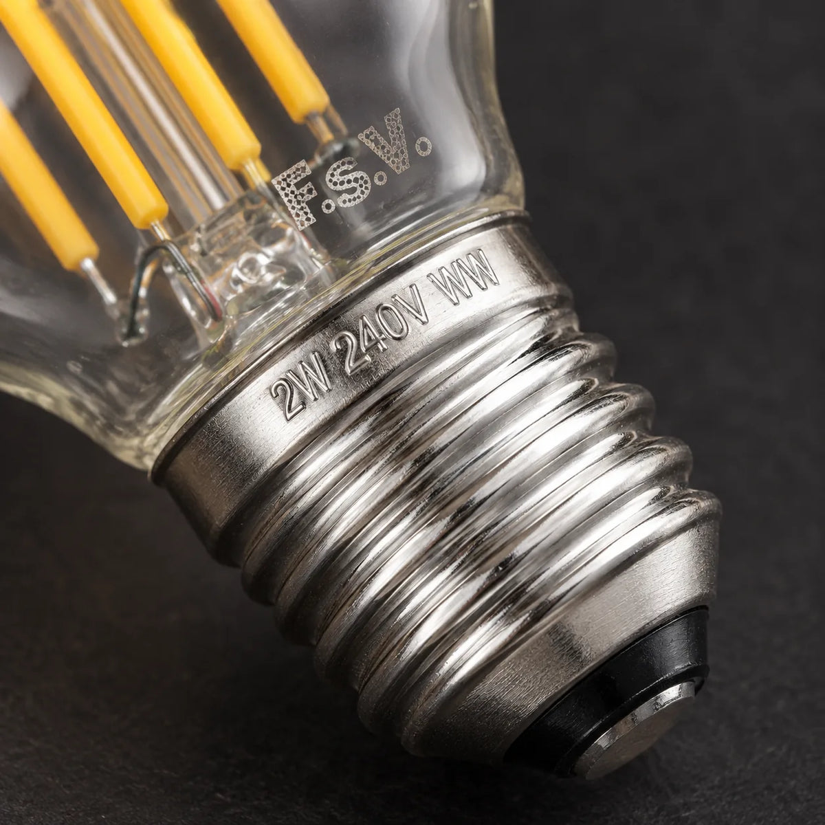 Ampoule LED Filament E27 G45 Dimmable 2W, Blanc Chaud 2200K, Verre Clair, 160 lumens, Diamètre 45 mm, Lampe de Table et Suspension