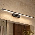 Applique Miroir Salle de Bain LED en Aluminium, Lampe Murale Moderne Lumière Blanc Chaud ou Froid pour Chambre et Cuisine