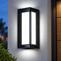 Applique Murale Extérieure LED Étanche, Lampe Murale Rectangulaire Moderne pour Façade, Jardin et Terrasse