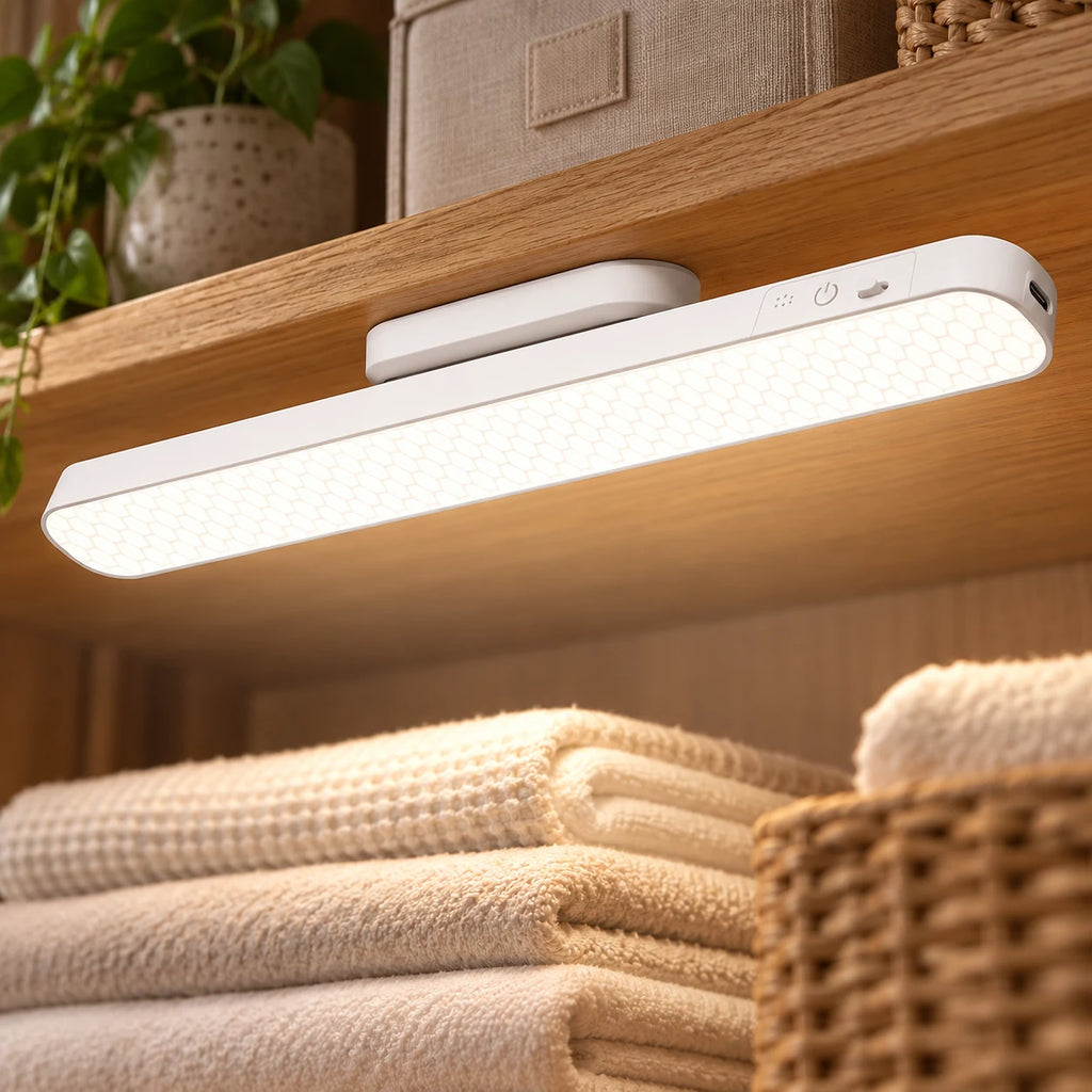 Lampe LED Magnétique Rechargeable pour Placard et Armoire avec 3 Températures de Lumière