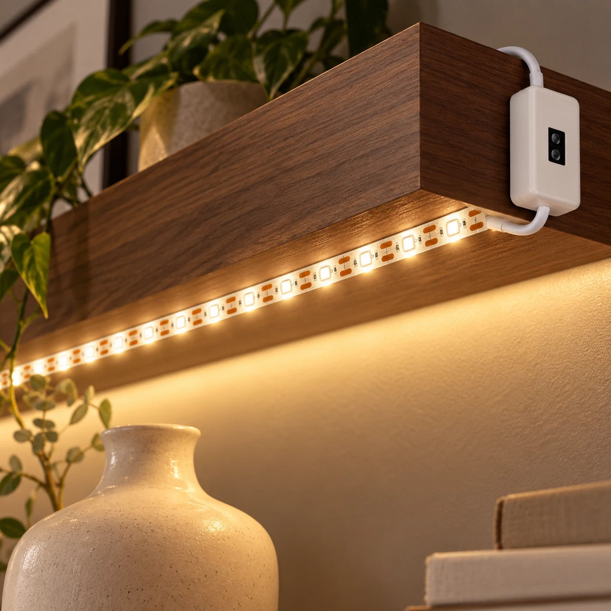 Ruban LED Sous Meuble USB à Capteur Sans Contact, Allumage d'un Geste, Cuisine, Armoire et Placard
