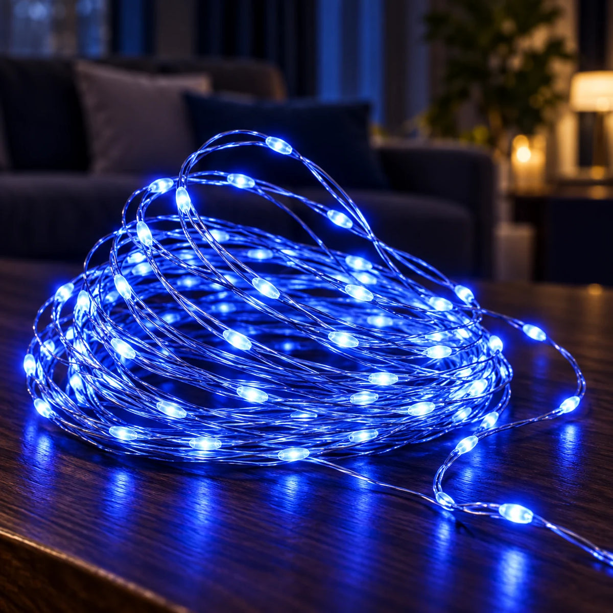 Guirlande Lumineuse Fil de Cuivre USB, Mini LED Flexible pour Sapin de Noël, Mariage, Chambre et Décoration Intérieure