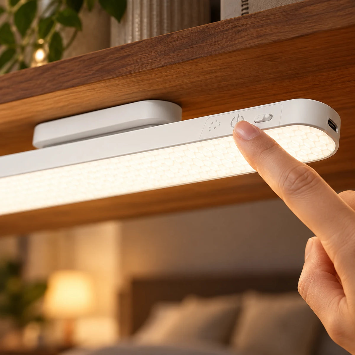 Lampe LED Magnétique Rechargeable pour Placard et Armoire avec 3 Températures de Lumière