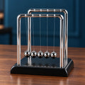 Pendule de Newton Billes en Acier, Décoration de Bureau Moderne et Objet Anti-Stress
